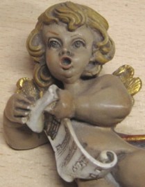 ANGEL CANTANDO 12CM MARMOLINA 002